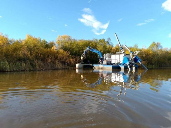 Из городского пруда в Златоусте убрали 500 тысяч кубометров ила