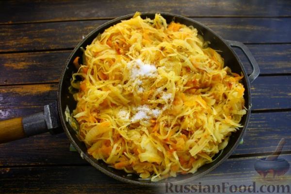 Рыба, запечённая с капустой