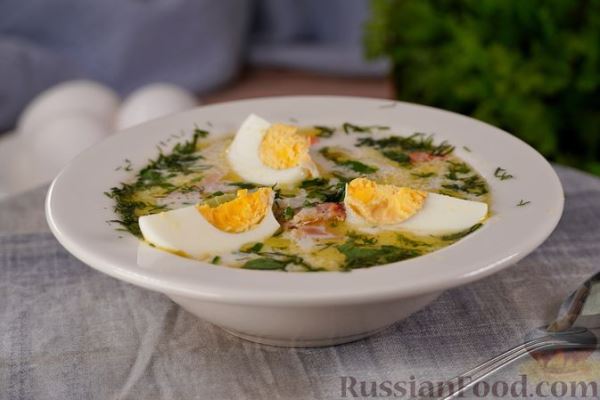 Сливочный суп с копчёной курицей