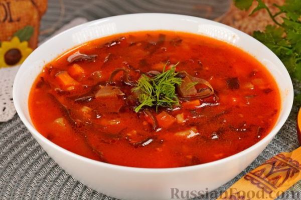 Рассольник с перловкой и морской капустой